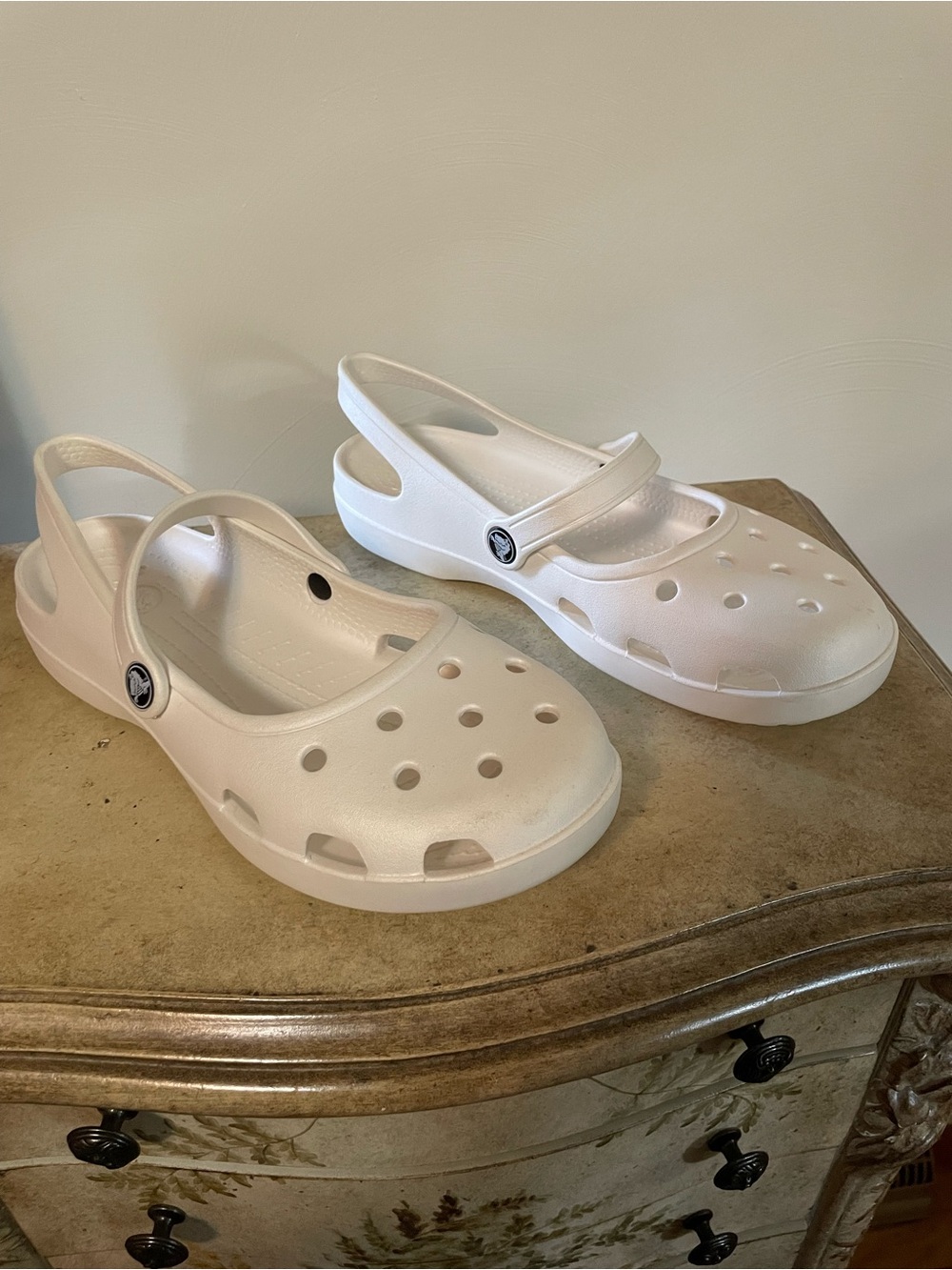 Crocs Mary Jane Clogs in White